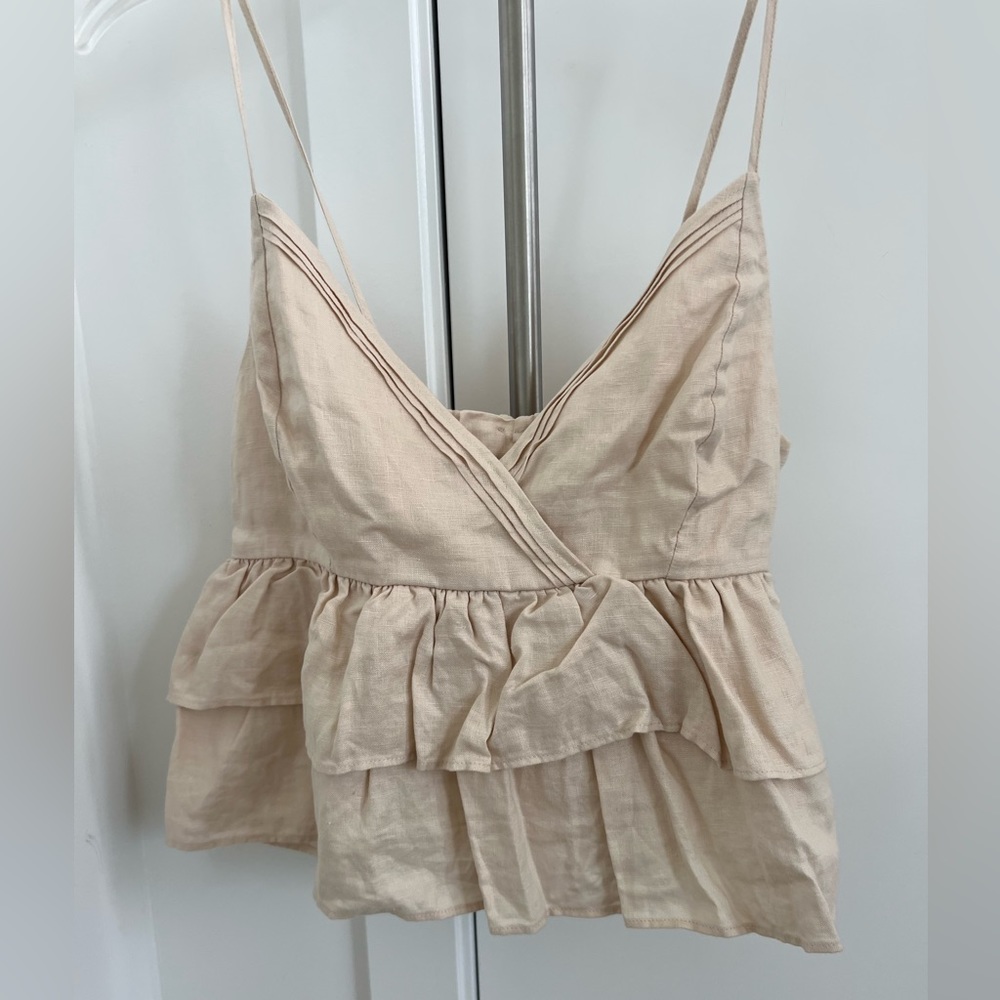 Mango linen top